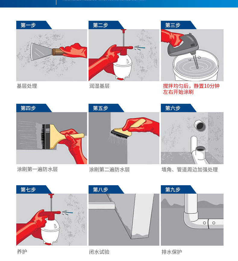 防水涂料施工要點_防水涂料廠家【美藝邦】(圖1)